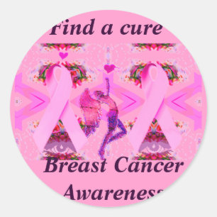 Pink Ribbons of Love & Hope_ Classic Round Sticker