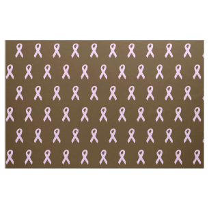 Pink Ribbons Patterned Fabric
