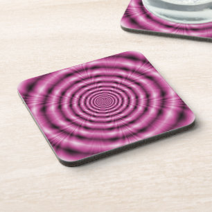 Pink Rings Coasters