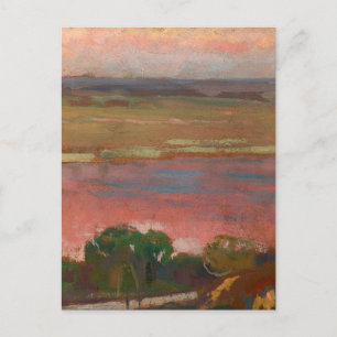 Pink River   Jan Stanisławski Postcard