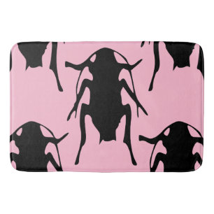 pink roaches bathroom bath mat bathmat