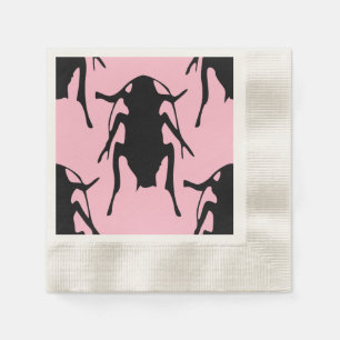 pink roaches napkins