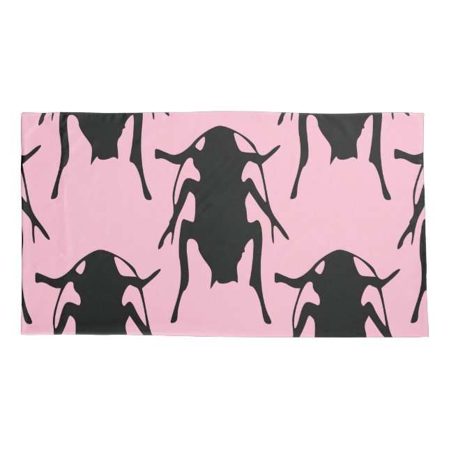 pink roaches pillowcase pillow case (Back)