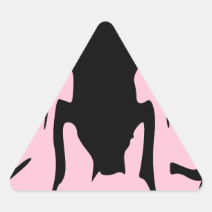 Pink Roaches Triangle Sticker