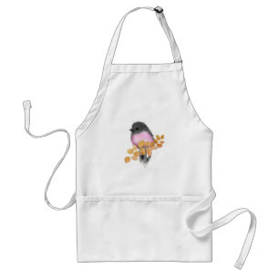 Pink Robin Bird Apron