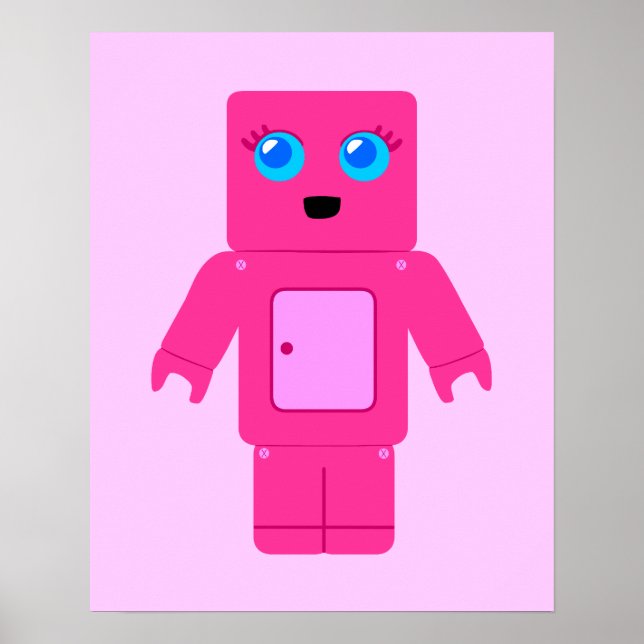 Pink Robot Poster (Front)