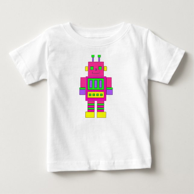 Pink Robot T-Shirt (Front)