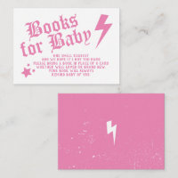 Pink Rock N Roll Baby Shower Book Request