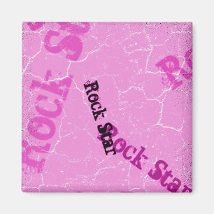 Pink Rock Star Magnet