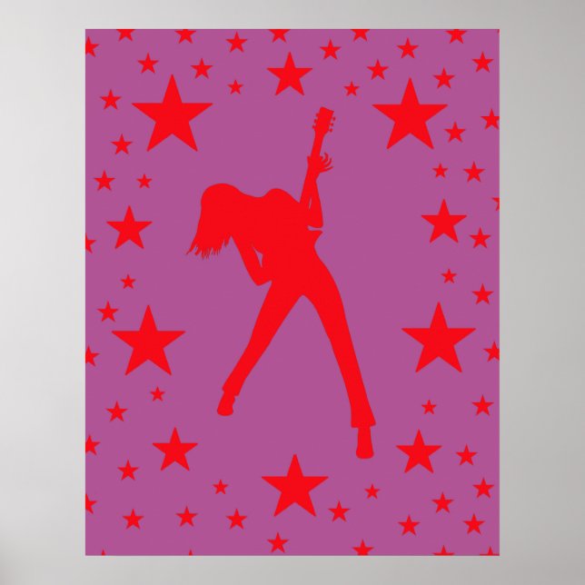 Pink Rock Star Poster (Front)