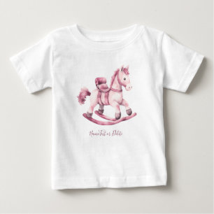 Pink Rocking Horse Baby T-Shirt