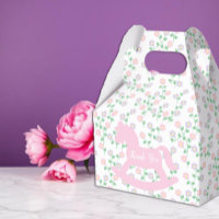 Pink Rocking Horse Girl Baby Shower