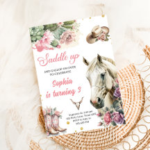 Pink Rodeo Western Cowboy Birthday Party