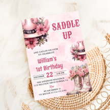 Pink Rodeo Western Cowgirl Birthday Party