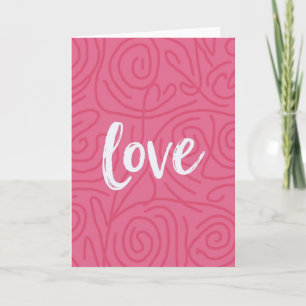 Pink Romantic Love Card