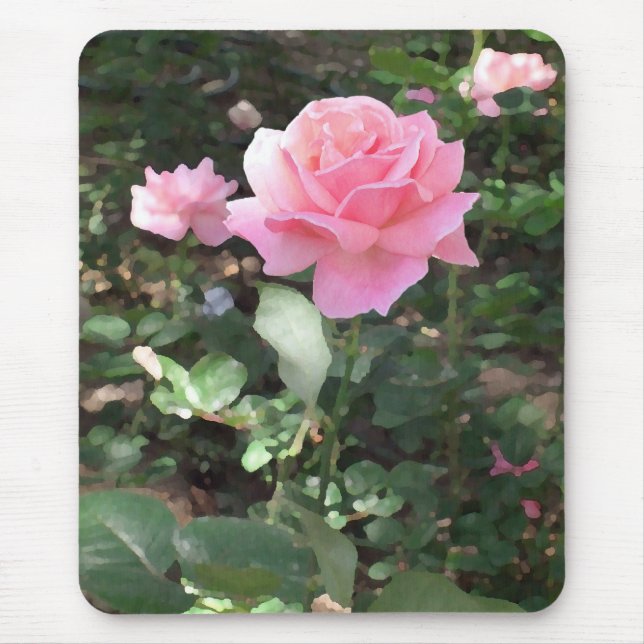Pink Rose 1 Mouse Pad (Front)