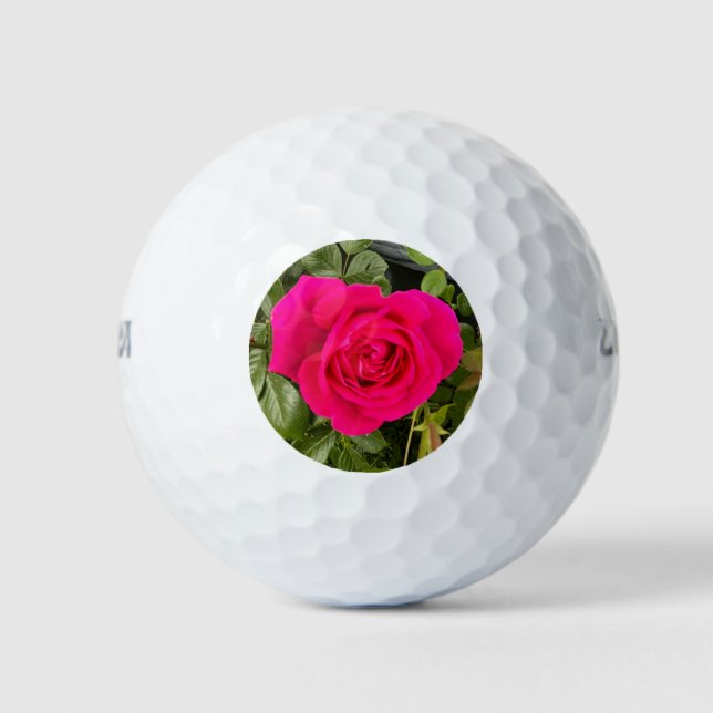 Pink Rose #4 Golf Balls (Front)