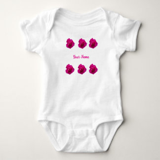 Pink Rose #5 Baby Bodysuit