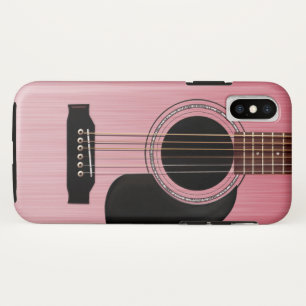 Pink Rose Acoustic Guitar Case-Mate iPhone Case