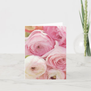 Pink Rose All-Occasion Thinking of You  Thank You Card