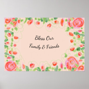 Pink Rose An Artsy Designer Poster
