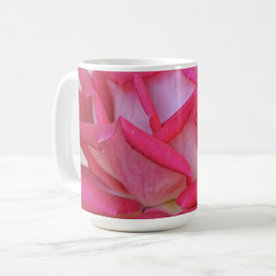 Pink Rose and Petals Flower Mug Coffee Cup