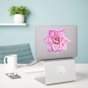 Pink Rose Art Sticker