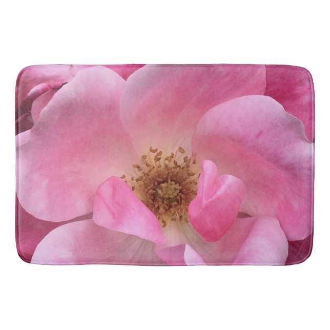 Pink Rose Bath Mat (Front)