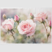 Pink Rose Bud Tissue Paper