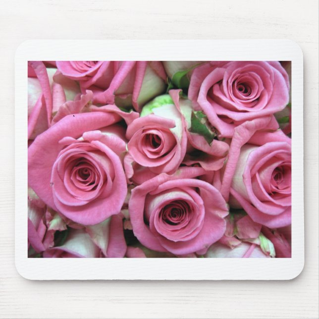 Pink Rose Buds Mouse Pad (Front)
