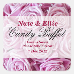 PInk Rose Candy Buffet Sticker