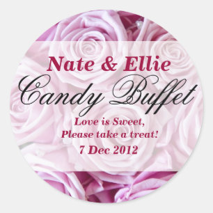 PInk Rose Candy Buffet Sticker