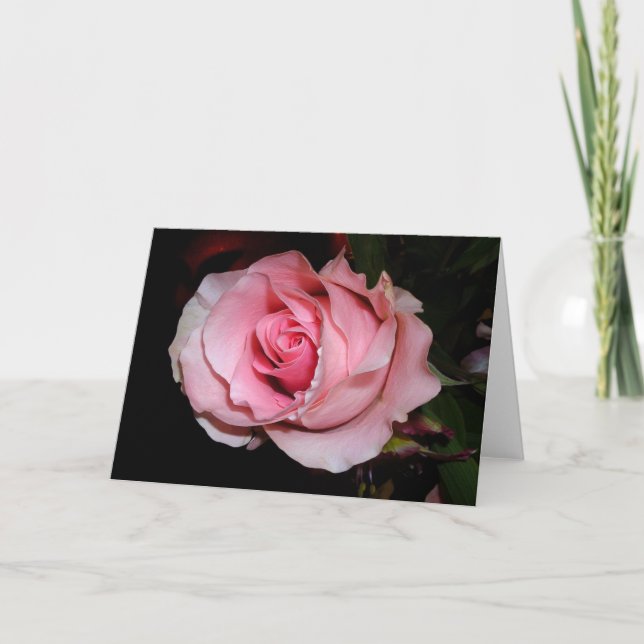 Pink Rose Card (Front)