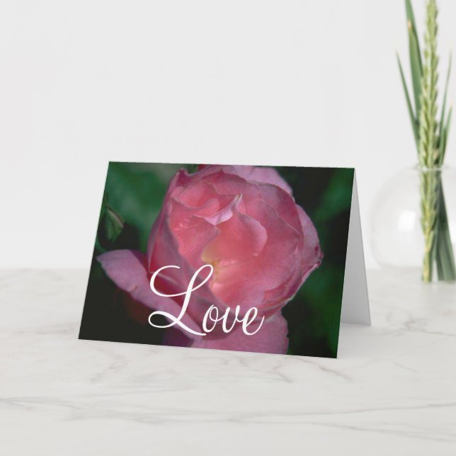 Pink Rose Card (Front)