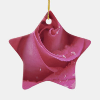 Pink Rose Ceramic Tree Decoration
