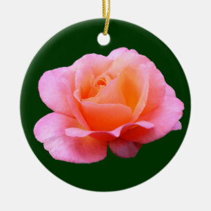 Pink Rose Ceramic Tree Decoration