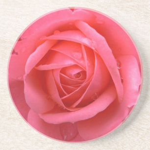 Pink Rose Coasters Pink Rose Gifts Keepsake Decor
