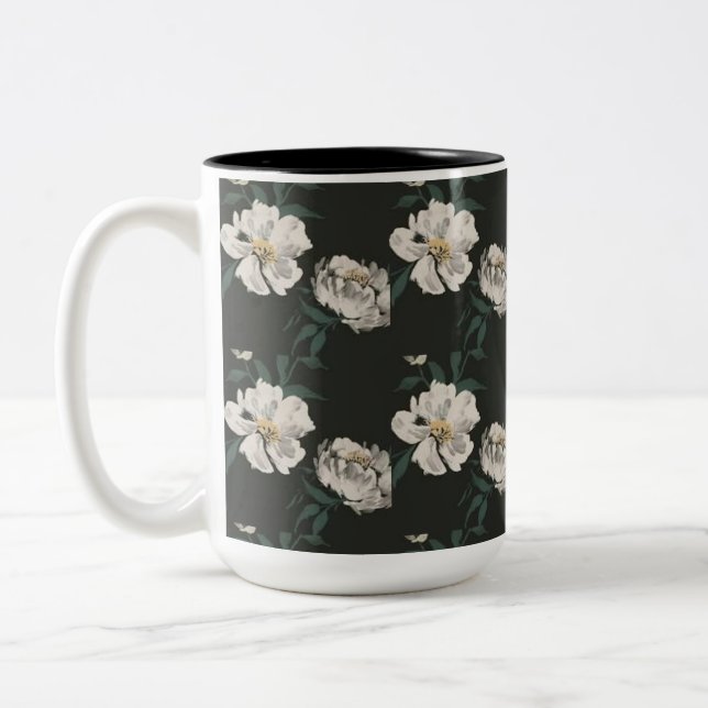 Pink Rose Coffee Mug (Left)