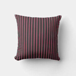 pink rose, dark gray and thunder gray cushion