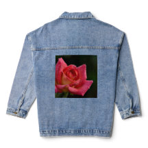 Pink Rose Denim Jacket