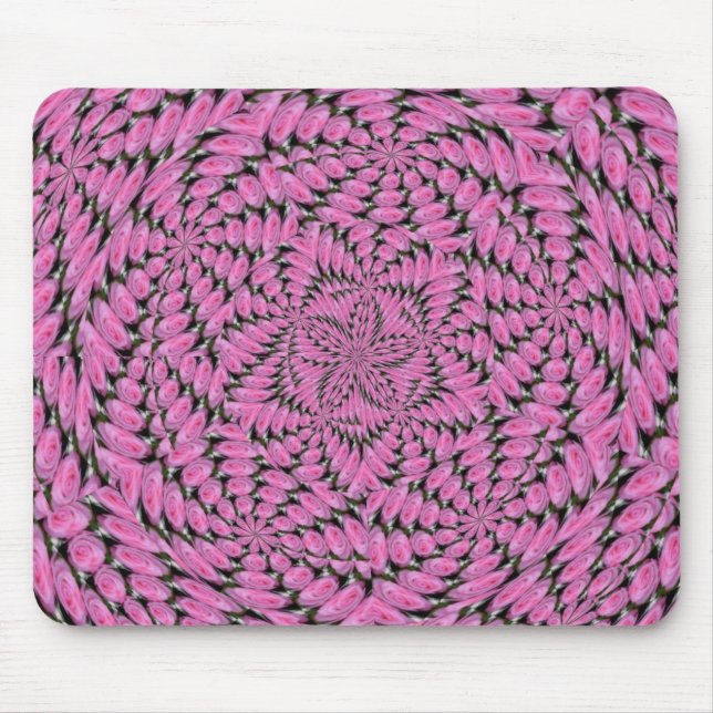 Pink Rose Design, Mousepad (Front)