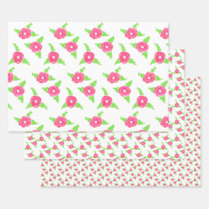 Pink Rose Drawer Liner or Gift Wrap Set