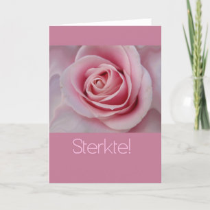 pink rose dutch sympathy card
