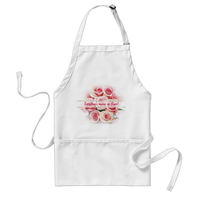 Pink Rose Elegance 2 - Customise Standard Apron (Front)