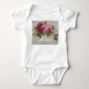 Pink Rose Elegance Baby Bodysuit