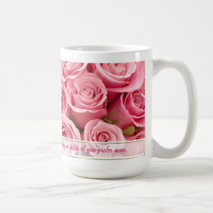 Pink Rose Elegance - Customise Coffee Mug