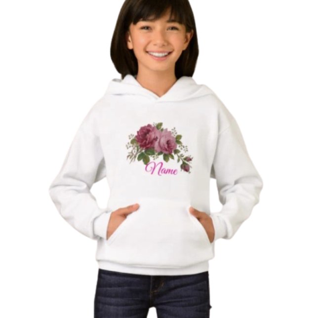 Pink Rose Elegance Hoodie (Creator Uploaded)