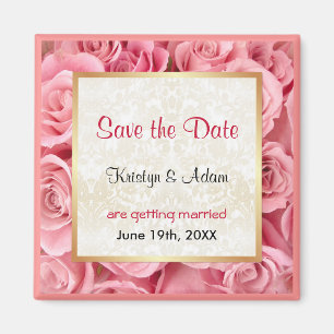 Pink Rose Elegance Magnet