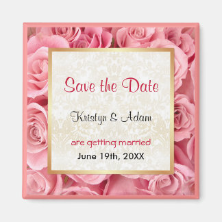 Pink Rose Elegance Magnet