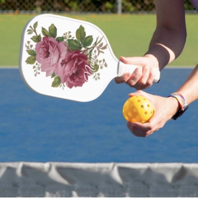 Pink Rose Elegance  Pickleball Paddle (Serve up fun with this pickleball racket—perfect for active people. 
)